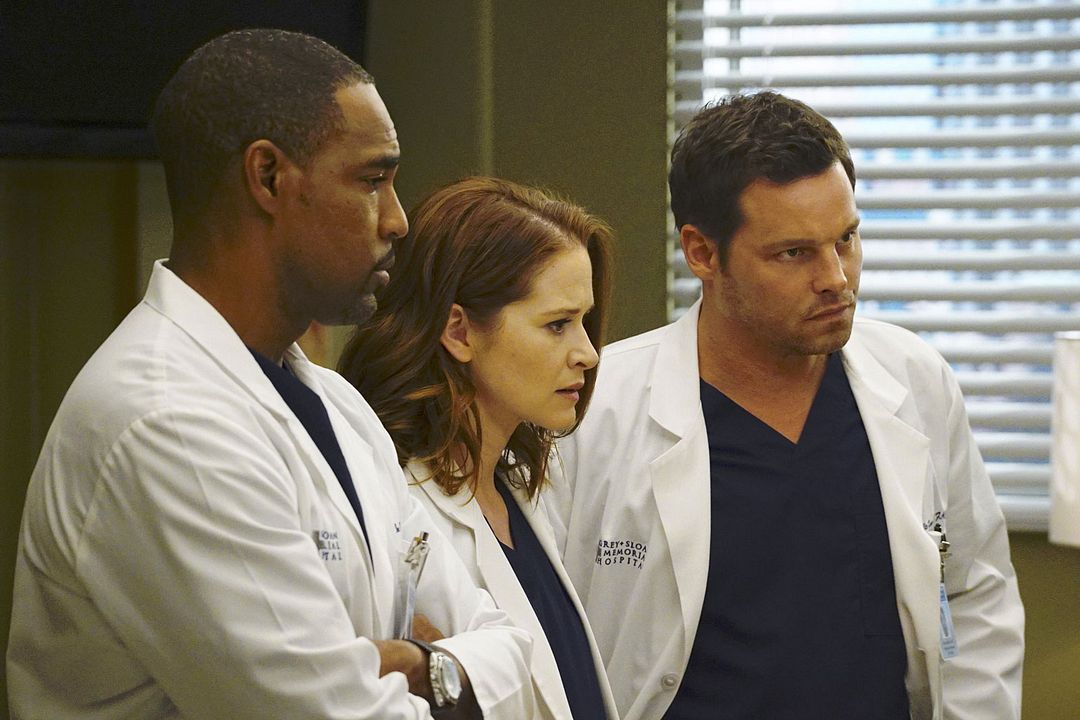 Grey's Anatomy : Foto Jason George (II), Sarah Drew, Justin Chambers (I)