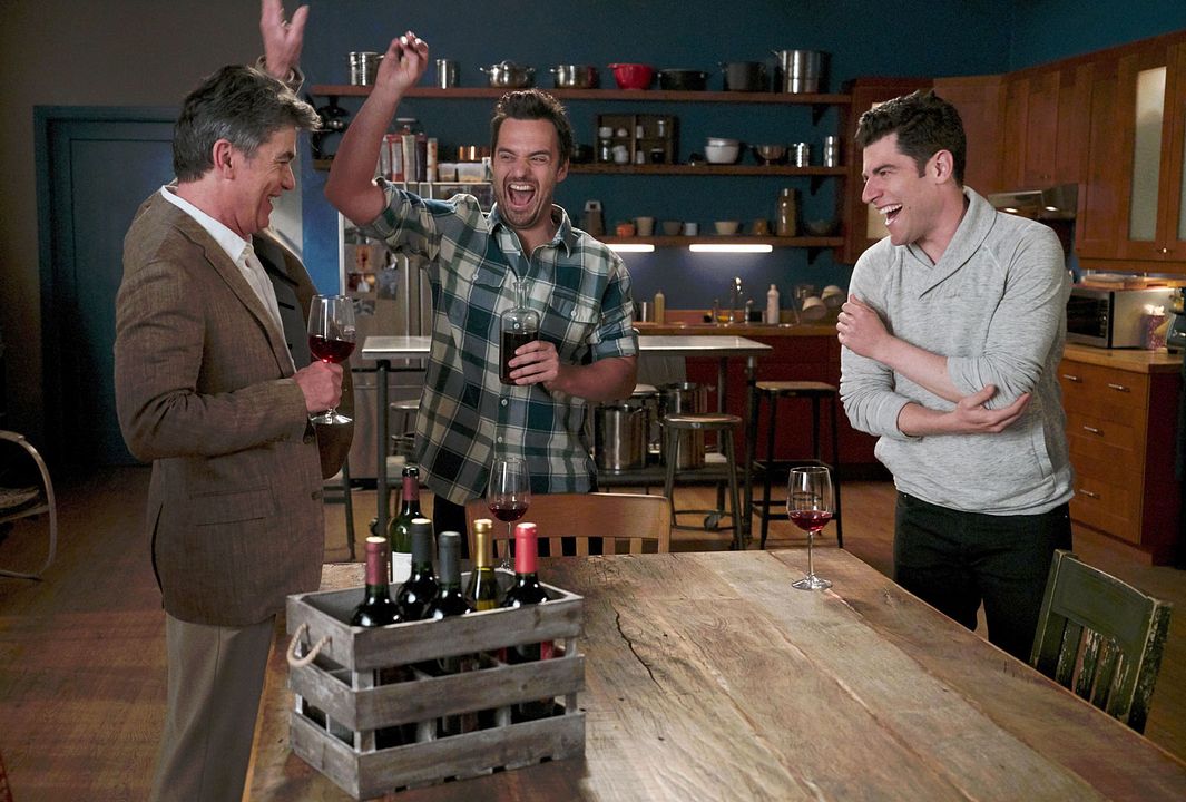 New Girl : Foto Jake Johnson, Max Greenfield, Peter Gallagher