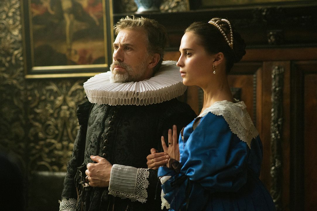 Amor, deseo y tulipanes : Foto Alicia Vikander, Christoph Waltz