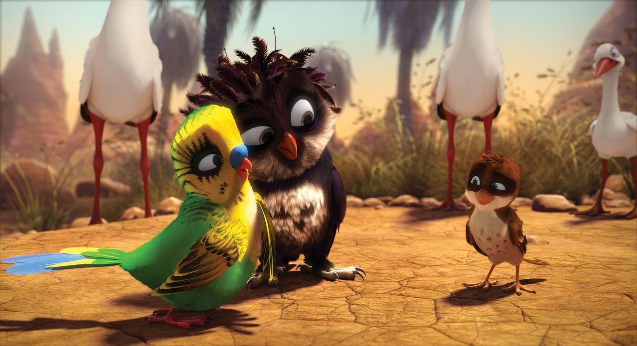 Una cigüeña en apuros : Foto