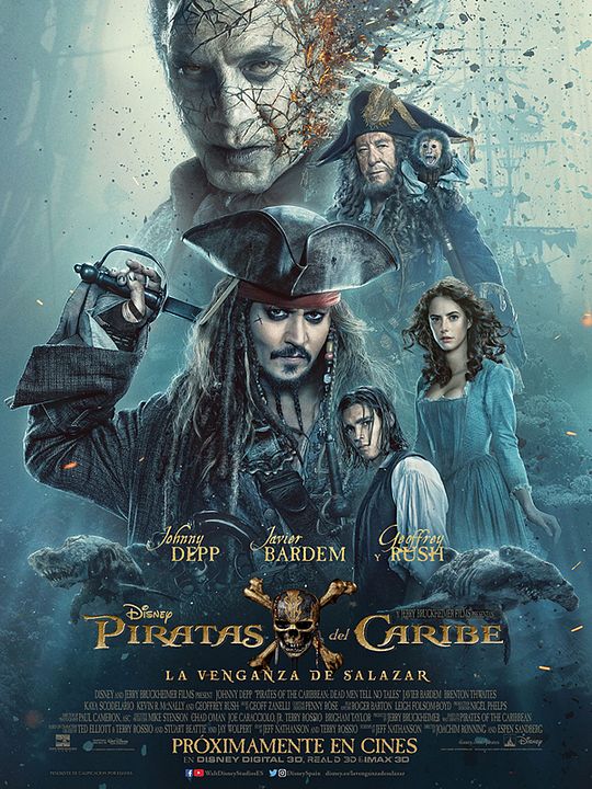 Piratas del Caribe: La venganza de Salazar : Póster