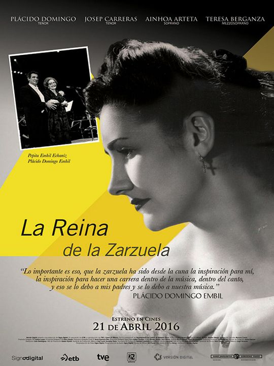 La reina de la Zarzuela : Póster