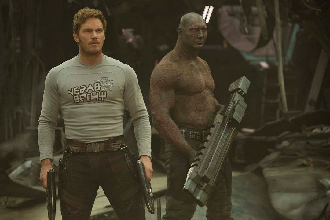 Guardianes de la Galaxia Vol. 2 : Foto Dave Bautista, Chris Pratt
