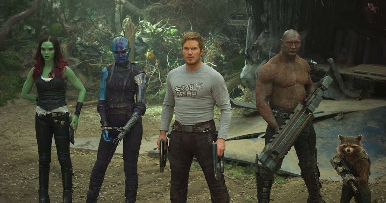 Guardianes de la Galaxia Vol. 2 : Foto Chris Pratt, Zoe Saldana, Karen Gillan, Dave Bautista
