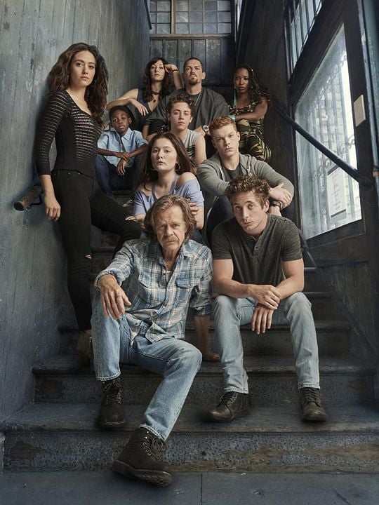 Foto Steve Howey, William H. Macy, Jeremy Allen White, Emmy Rossum
