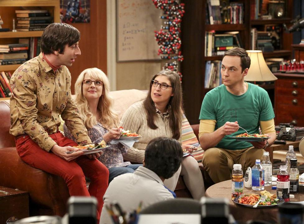 The Big Bang Theory : Foto Mayim Bialik, Jim Parsons, Melissa Rauch, Simon Helberg