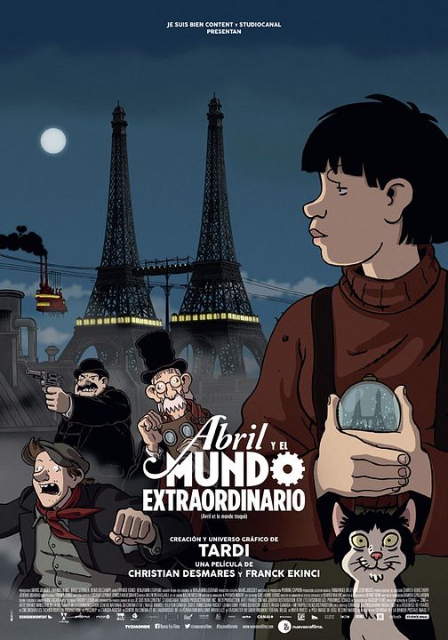 Abril y el mundo extraordinario : Póster