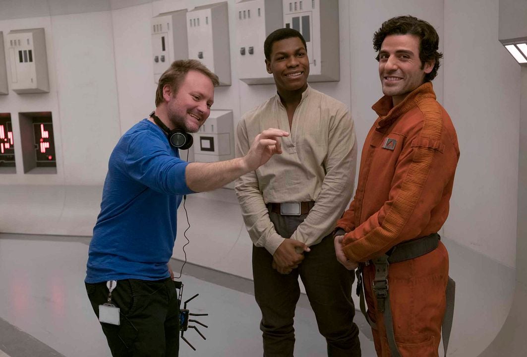 Star Wars: Los últimos jedi : Foto Oscar Isaac, John Boyega, Rian Johnson