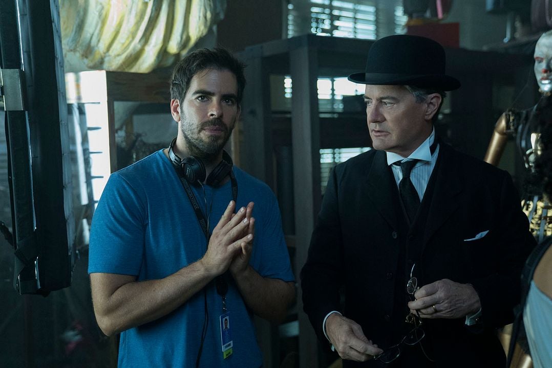 La casa con un reloj en sus paredes : Foto Kyle MacLachlan, Eli Roth