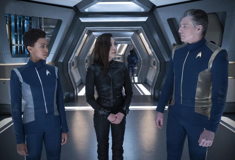 Star Trek: Discovery : Foto Anson Mount, Michelle Yeoh, Sonequa Martin-Green