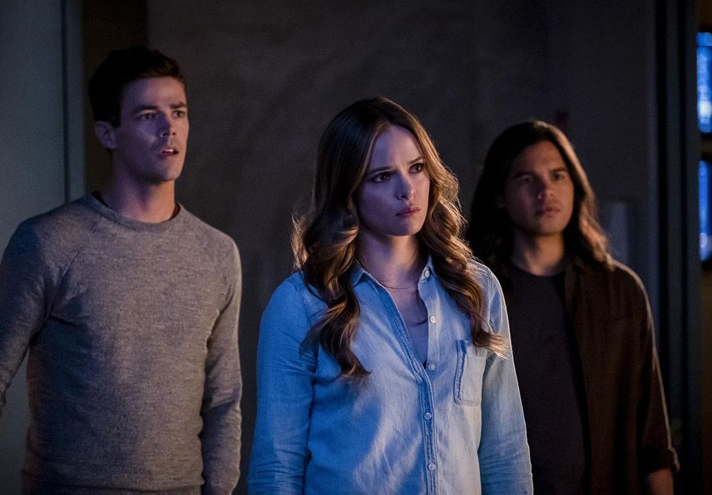 Flash : Póster Carlos Valdes, Grant Gustin, Danielle Panabaker
