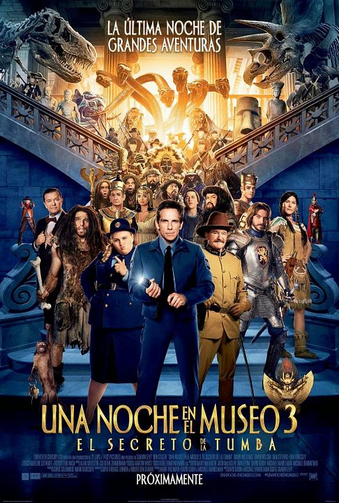 Una noche en el museo 3: El secreto de la tumba : Póster