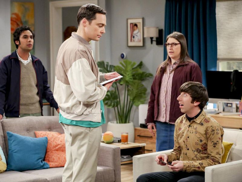 The Big Bang Theory : Foto Simon Helberg, Mayim Bialik, Jim Parsons, Kunal Nayyar