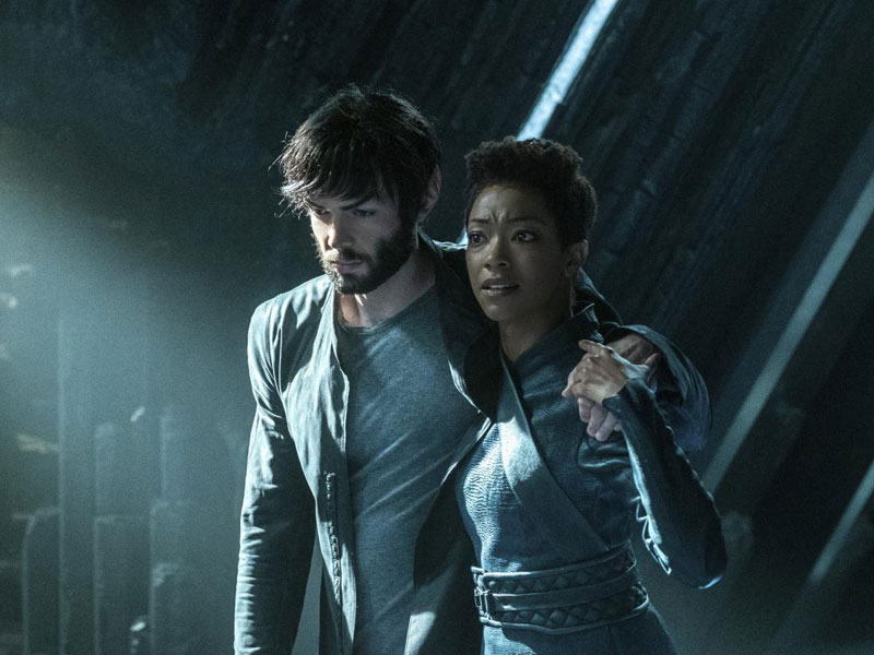 Star Trek: Discovery : Foto Sonequa Martin-Green, Ethan Peck