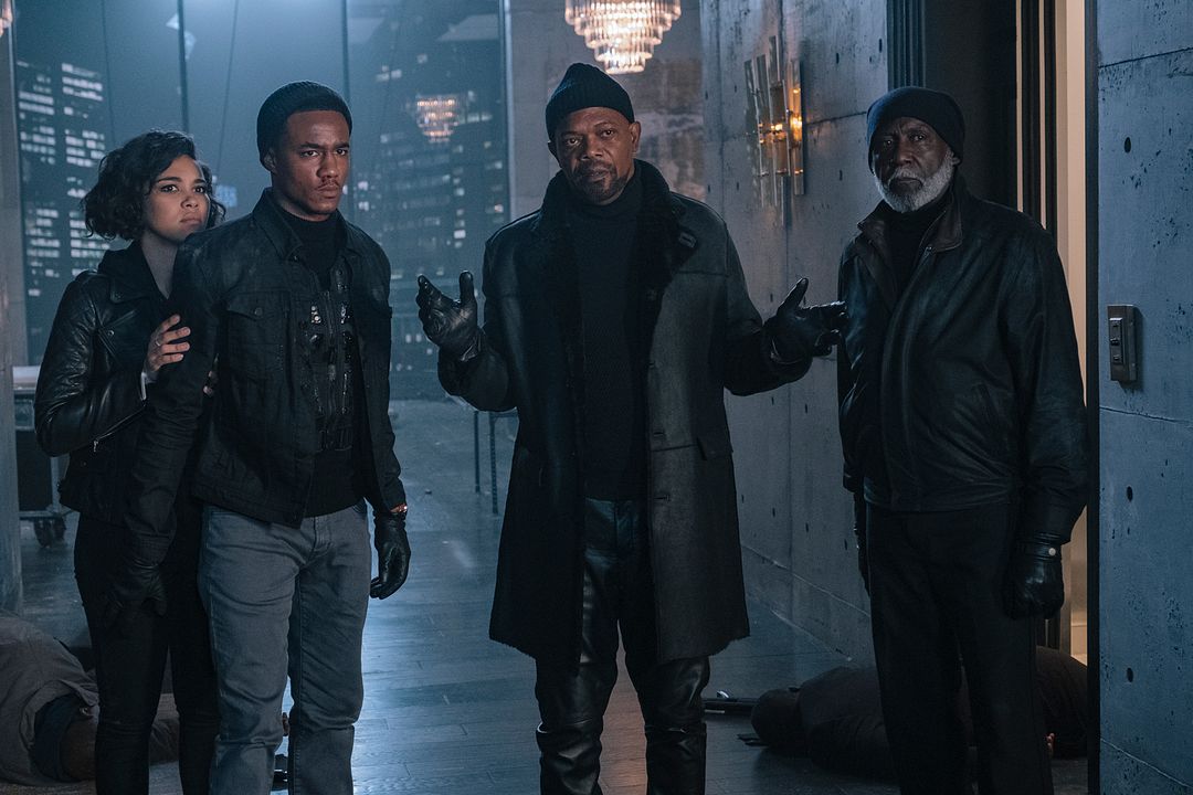 Shaft : Foto Richard Roundtree, Samuel L. Jackson, Jessie T. Usher, Alexandra Shipp