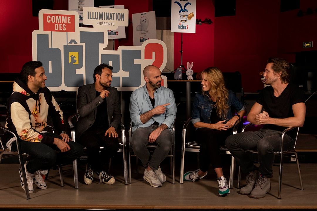 La vida secreta de tus mascotas 2 : Cobertura de revista Philippe Lacheau, Julien Arruti, Élodie Fontan, Tarek Boudali