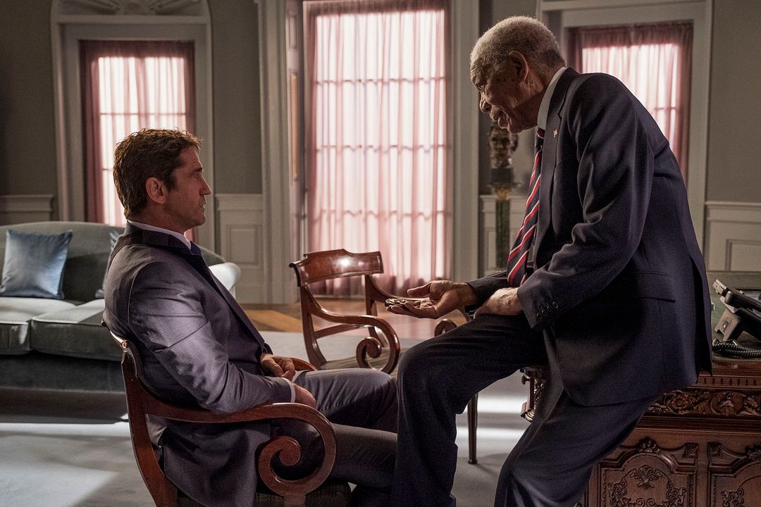 Agente bajo fuego : Foto Morgan Freeman, Gerard Butler