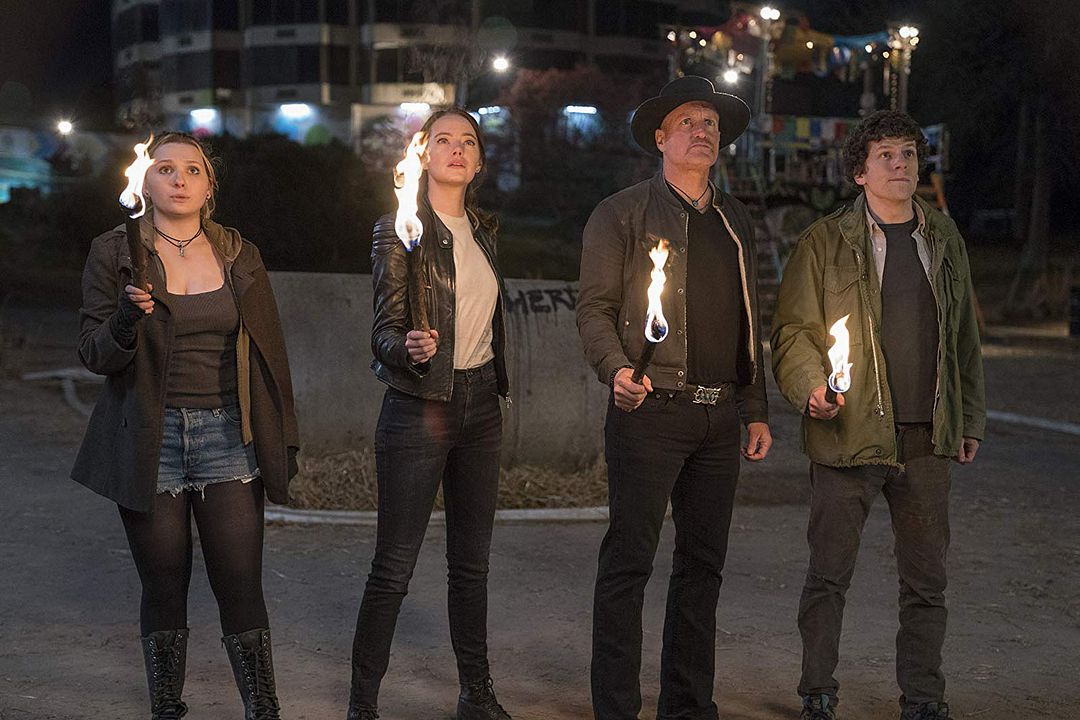 Zombieland: Tiro de gracia : Foto Emma Stone, Woody Harrelson, Abigail Breslin, Jesse Eisenberg