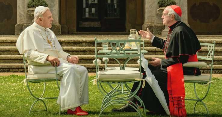 Los dos Papas : Foto Anthony Hopkins, Jonathan Pryce
