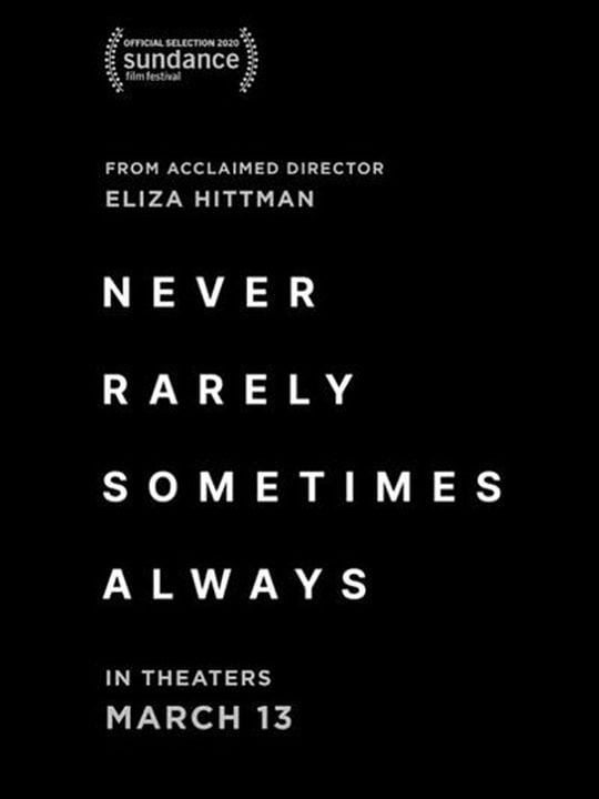 Never, Rarely, Sometimes, Always : Póster