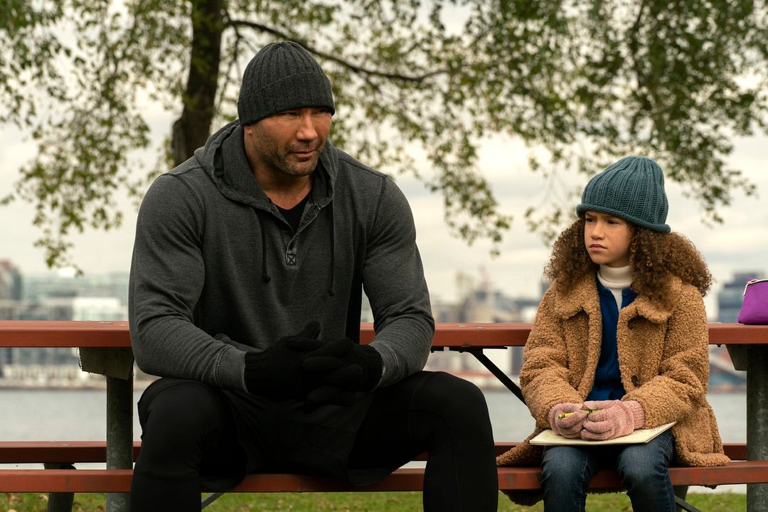 Grandes espías : Foto Dave Bautista, Chloe Coleman