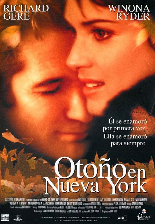 Otoño en Nueva York : Póster