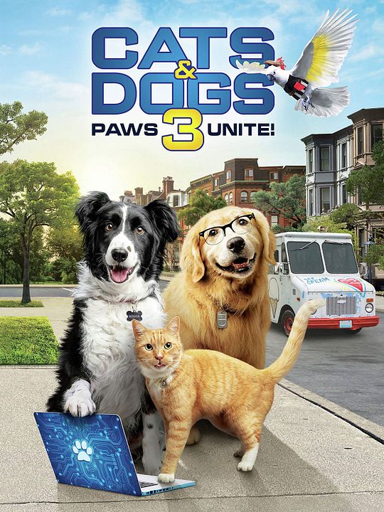 Como perros y gatos 3: Patas unidas : Póster