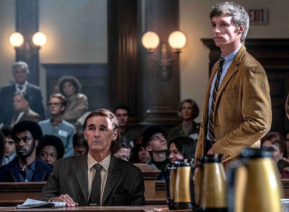 El juicio de los 7 de Chicago : Foto Eddie Redmayne, Mark Rylance