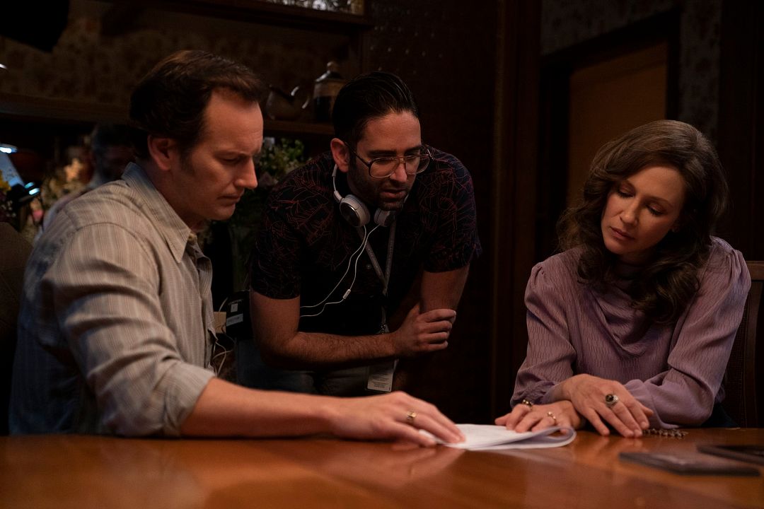 El Conjuro 3: el diablo me obligó a hacerlo : Foto Vera Farmiga, Michael Chaves, Patrick Wilson