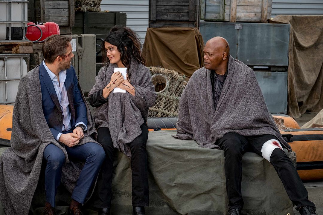 Duro de cuidar 2 : Foto Samuel L. Jackson, Ryan Reynolds, Salma Hayek