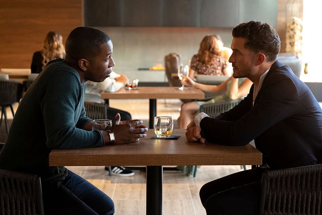 Needle in a Timestack : Foto Orlando Bloom, Leslie Odom Jr.