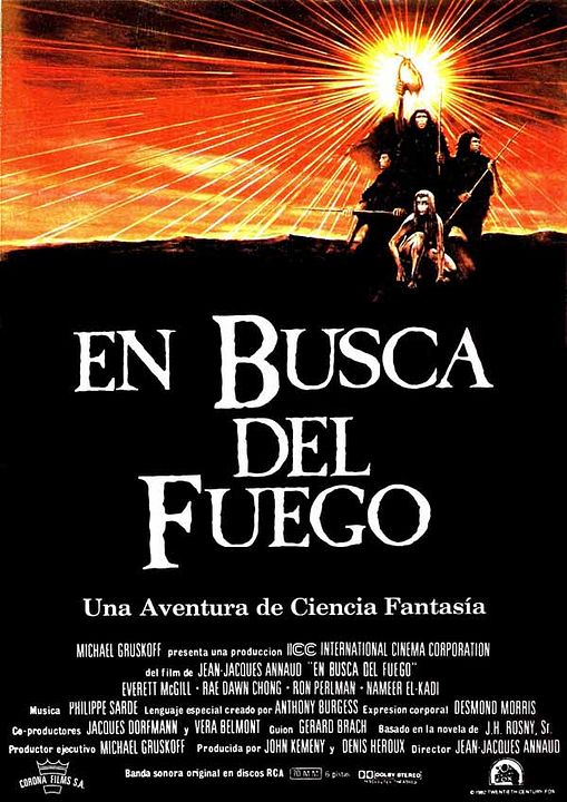La guerra del fuego : Póster