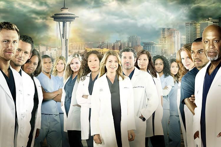 Foto Gaius Charles, Chandra Wilson, Sara Ramirez, Justin Chambers (I), Ellen Pompeo, Kevin McKidd, Sarah Drew, Patrick Dempsey, Jesse Williams, Sandra Oh, Jessica Capshaw, Camilla Luddington, Jerrika Hinton, James Pickens Jr.