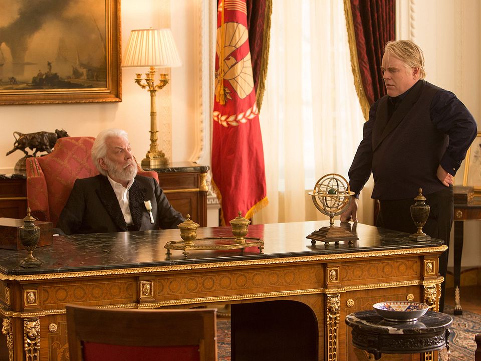 Los juegos del hambre: En llamas : Foto Philip Seymour Hoffman, Donald Sutherland