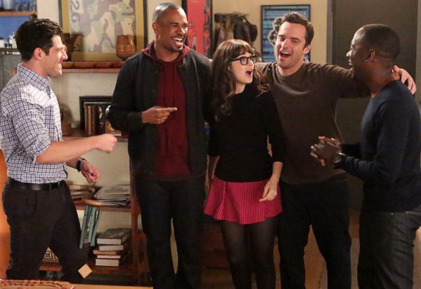 New Girl : Póster Jake Johnson, Lamorne Morris, Max Greenfield, Damon Wayans Jr., Zooey Deschanel