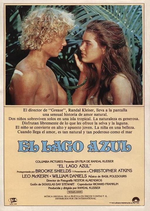 La laguna azul : Póster