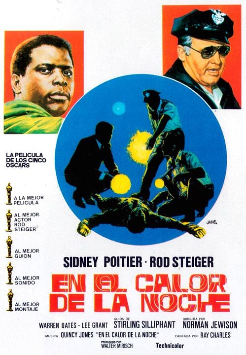 En el calor de la noche : Póster