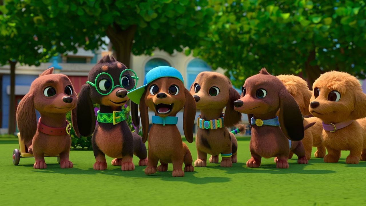 Pretzel y sus cachorros : Foto