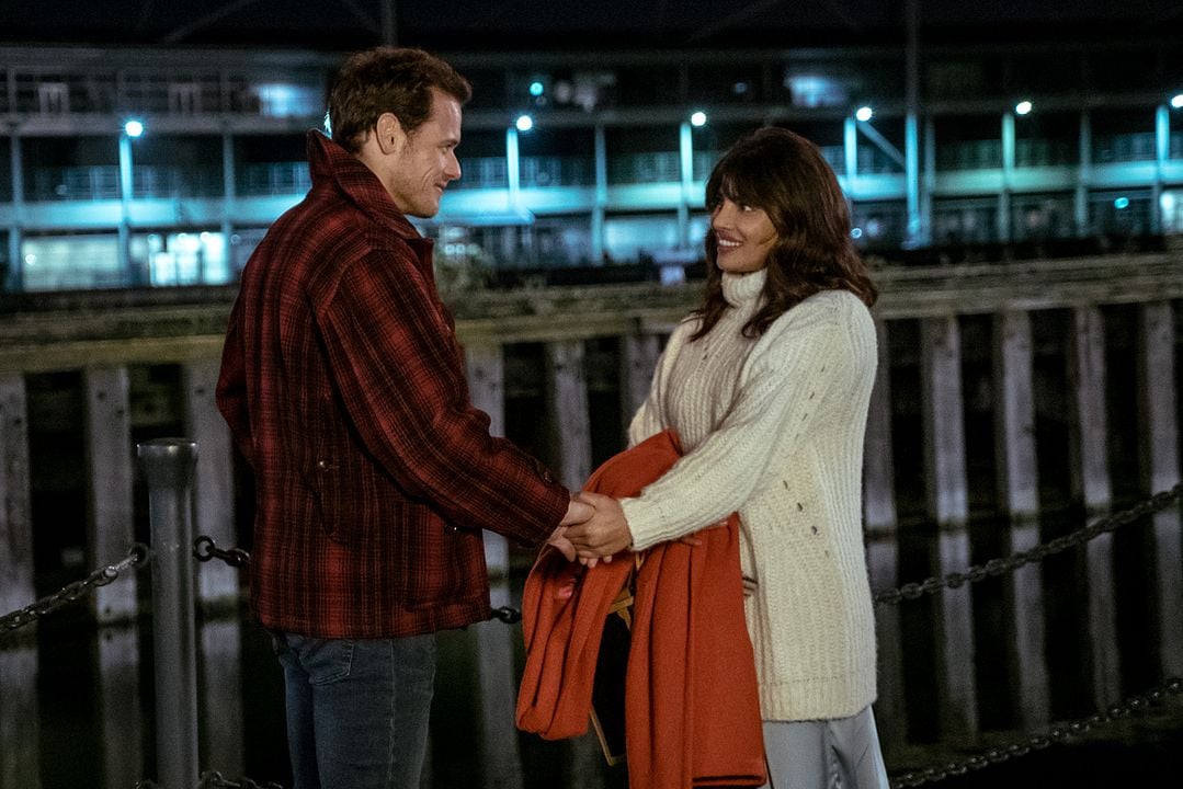 Amor a primer mensaje : Foto Sam Heughan, Priyanka Chopra Jonas
