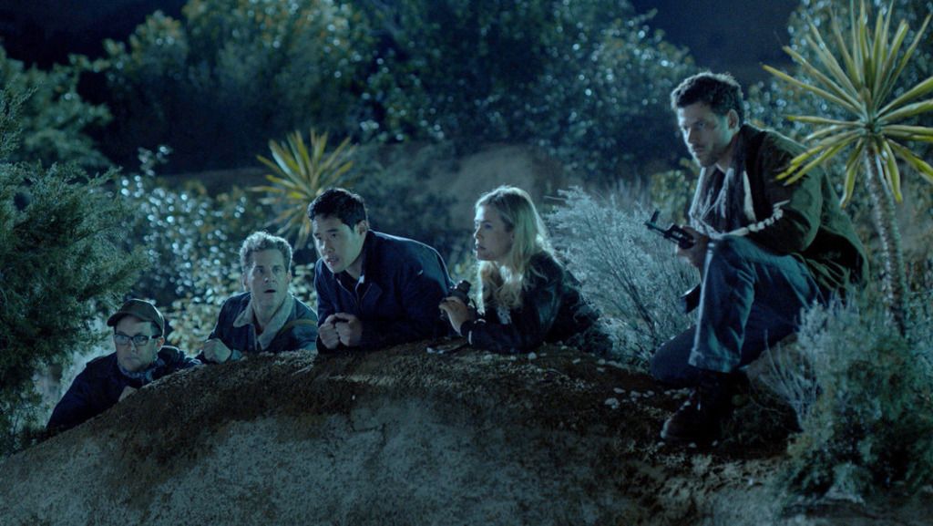 Foto Melissa Roxburgh, P.J. Byrne, Aaron Abrams, François Arnaud