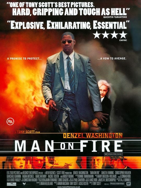 Hombre en llamas : Póster